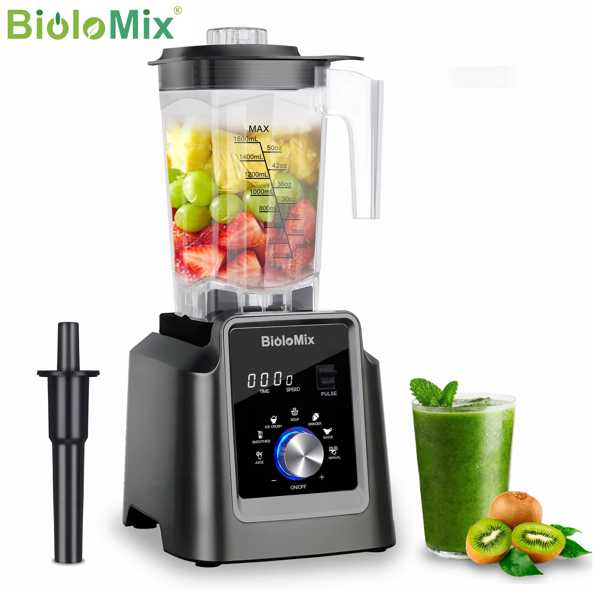 Digital BPA FREE 2L Automatic Program Professional Commercial Blender Mixer Juicer Food Processor Ice Smoothies Fruit