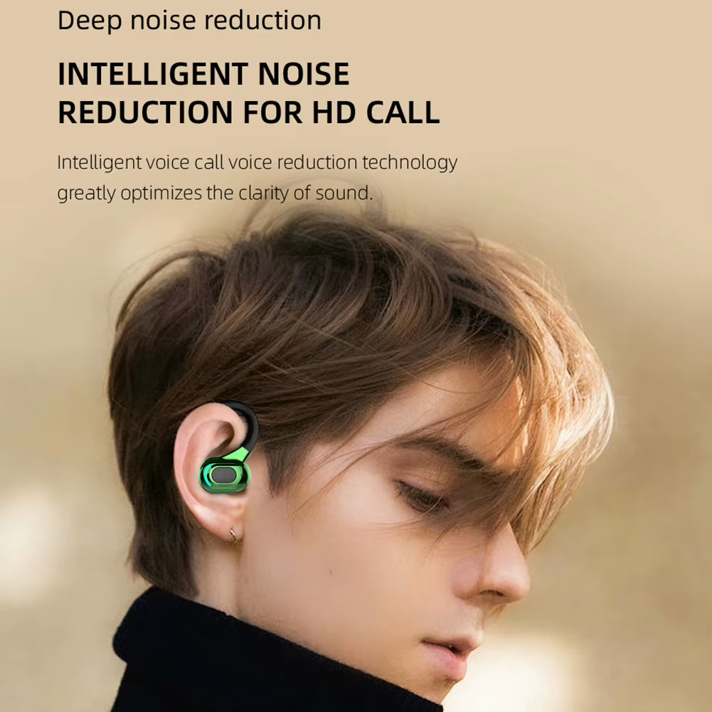 Waterproof Hanging Ear Earbuds Bluetooth-Compatible Wireless Business Headset
