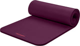 Retrospec Solana Yoga Mat 1" Thick W/Nylon Strap for Men & Women - Non Slip Exercise Mat for Home Yoga