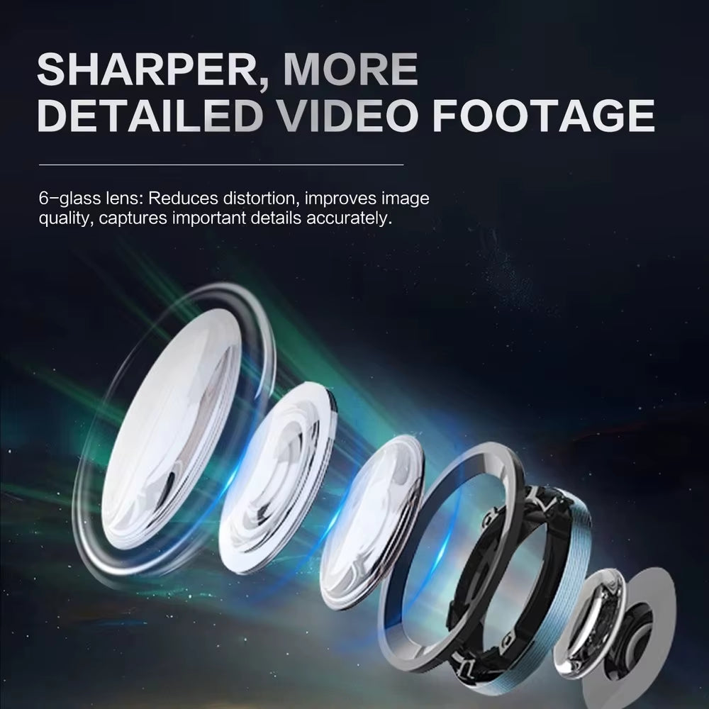 3 Channel Driving Recorder 2 Inch IPS HD Screen 1080P Camera Video Infrared Night Vision Hidden Recorder Car DVR Car Accessories