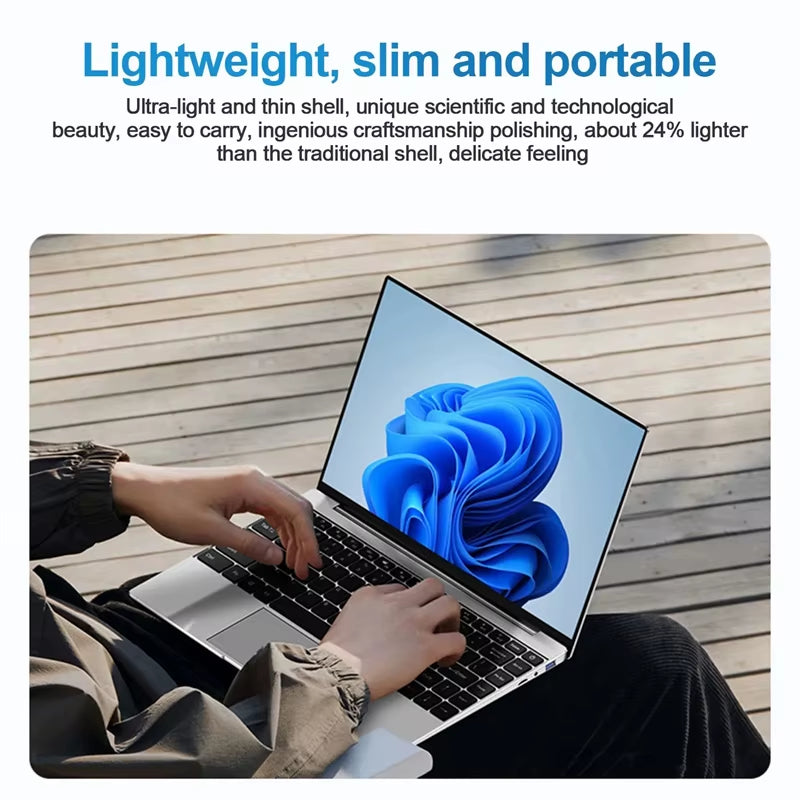 2025 Ultra Slim I7 Laptop Computer PC 14.1"  Core I7-7500U Laptops 12GB RAM 1TB 2TB SSD Portable Laptop Notebook Windows 11
