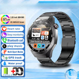 2025  Military GPS Smart Watch Men Full Touch Screen Sport Fitness Healthtest Voice Call Smartwatch