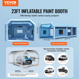 Inflatable Paint Booth Inflatable Spray Booth with Powerful Blowers and Air Filter System Portable Car Paint Booth