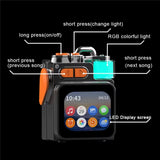 Mini Speaker Smart Wireless Audio Equipment with Touchscreen & HD Sound & LED Lights Bluetooth5.4 for Home Outdoor Party Camping