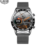 2024 Smart Watch Men Full Circle Touch Screen Bluetooth Call Men Smartwatch Waterproof Sport Activity Fitness Watch+Box