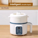 1.7L Electric Rice Cooker Single Double Layer 220V Multi Cooker Non-Stick Smart Mechanical Multicooker Steamed Rice Pot for Home