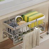 Over-Sink Kitchen Organizer - Sponge Holder & Drying Rack with Faucet Mount, Space-Saving Storage for Sponges and Brushes