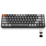 RK68 60% Wireless Mechanical Keyboard, Bluetooth 5.0/2.4Ghz with Dual Mode 2-In-1 Receiver, 68-Key Hot-Swappable Gaming Keyboard