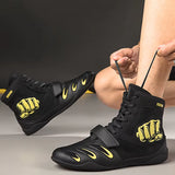 Professional Unisex Boxing Shoes, Breathable and Comfortable Wrestling Shoes, Combat Sports Shoes, Fitness Training Shoes