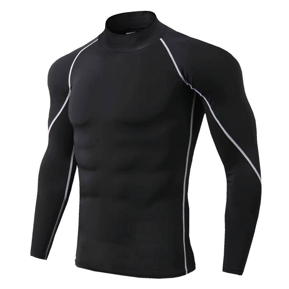 Men Sport T-Shirt Quick Dry Bodybuilding Running Shirt Long Sleeve Compression Top Gym T Shirt Men Fitness Tight Rashgard