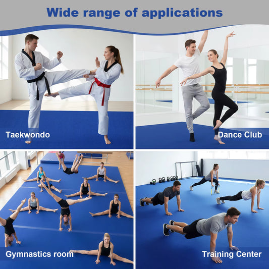 Sturdy Foam Wrestling Mat 118.11X70.87X1.57In Non-Slip Workout Mat with Grippy Surface for Home Yoga Fitness Pilates Martial Art