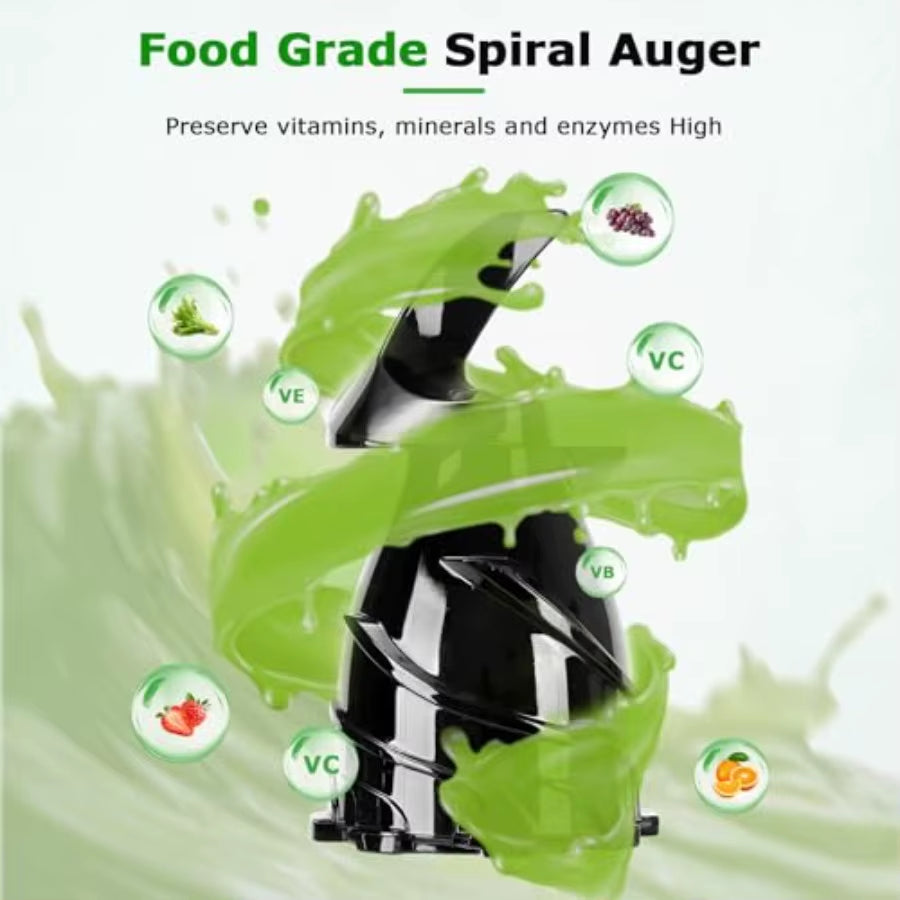Cold Press Juicer Machine with 5.1 Wide Feed Chute for Whole Fruits and Vegetables Slow Masticating Easy to Clean High Juice Yi