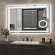 LED Mirror Bathroom Wall Mounted Magnifying Mirror for Washroom Toilet Shower Vanity Makeup Shaving Mirrors