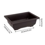 Rectangular Bonsai Training Pots Plastic Flowerpot with Drainage Tray Succulent Plants Pot Bonsai Plants Growing Pots Home Decor