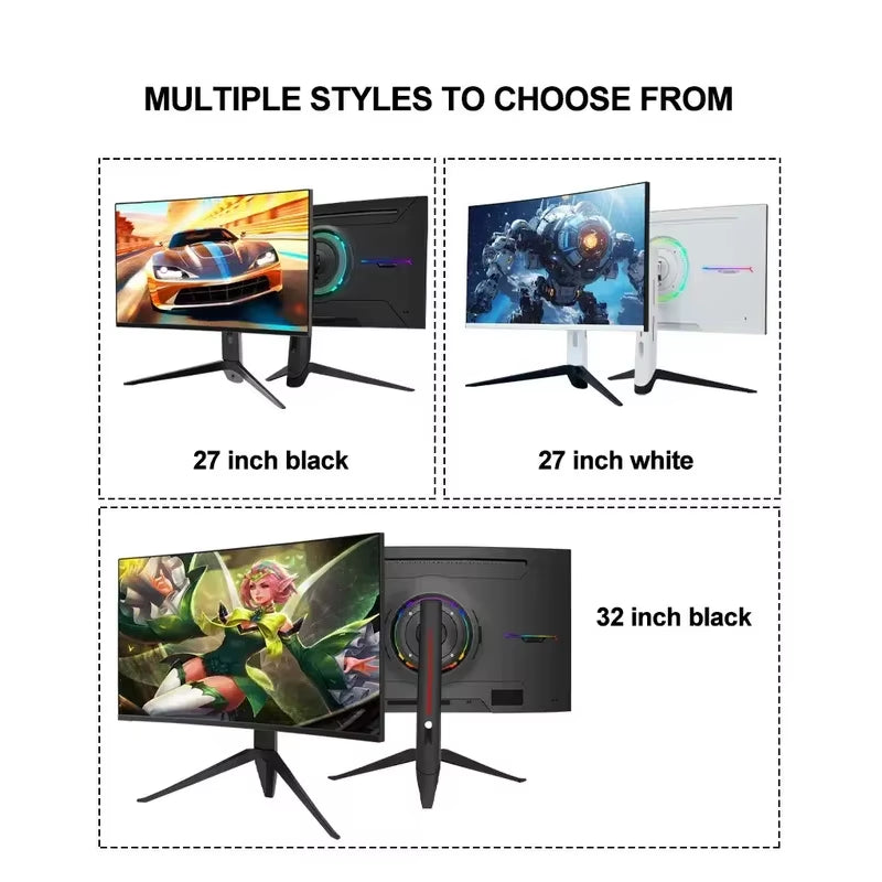 27 Computer Screen Pc 1 2 4K Lcd 1920X1080 Industrial Display 32 Inch Curved Gaming Monitors 144Hz 165Hz Ips