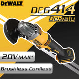 DCG414 18V Max XR Brushless 125mm Angle Grinder - 8800 RPM for Metal, Wood, and Pipe Cutting & Polishing