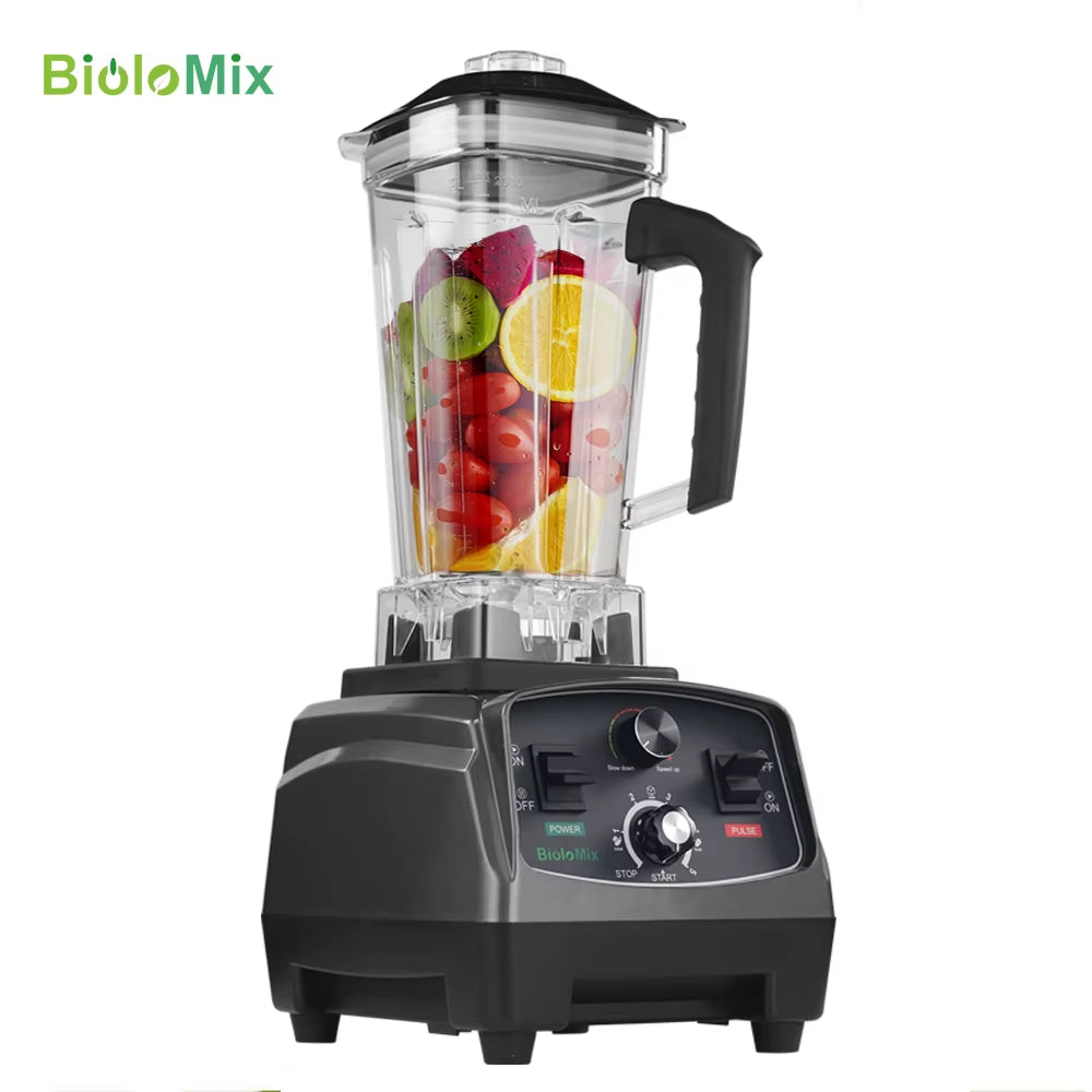3HP 2200W Heavy Duty Commercial Grade Timer Blender Mixer Juicer Fruit Food Processor Ice Smoothies BPA Free 2L Jar