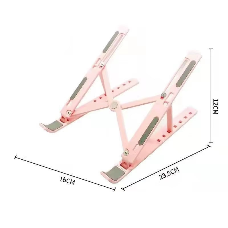 Aluminum Alloy Laptop Stand Adjustable Foldable Portable for Notebook Computer Bracket Lifting Cooling Holder Non-Slip
