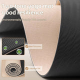 8Mm Thick TPE Yoga Mat, Non-Slip & Odorless, for Yoga Pilates Home Workouts with Strap