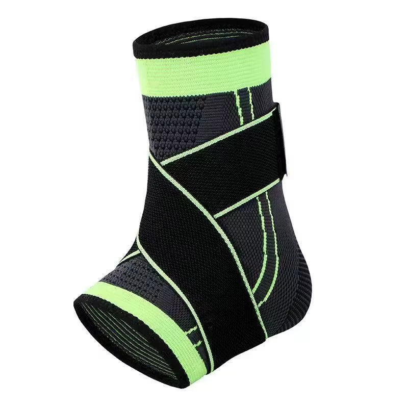 Adjustable Ankle Support Compression Ankle Brace Protector for Running Soccer Basketball Nylon Knitted Gym Bandage Ankle Strap