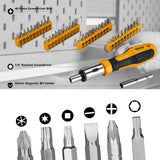 DEKO 228-Piece Socket Wrench and Auto Repair Tool Combination Set with Plastic Storage Toolbox