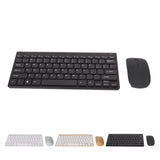 Wireless Keyboard Mouse Kit Slim Wireless Key Mouse Combo Portable Beautiful Power Saving Silent Button LED Indicator for Home