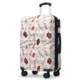 20"Carry-On Luggage with Cup Holder–Lightweight Glossy Hardshell Suitcases with Spinner Wheels TSA Lock Airline Approved