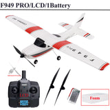 【C0】 2.4G F949 LCD Version RC Airplane Cessna 182 3D6G 3Ch Fixed Wing Plane Outdoor Drone RTF with Gyroscope and Night