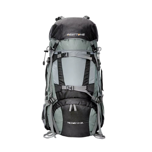 WESTTUNE 60L Explorer Internal Frame Backpack with Rain Cover Outdoor Backpack for Hiking Camping Backpacking Travel