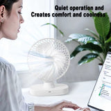 Desktop Fan Office Home Dormitory Mini Fan USB Charging Long Battery Life Shaking Head Fan Desktop Fan