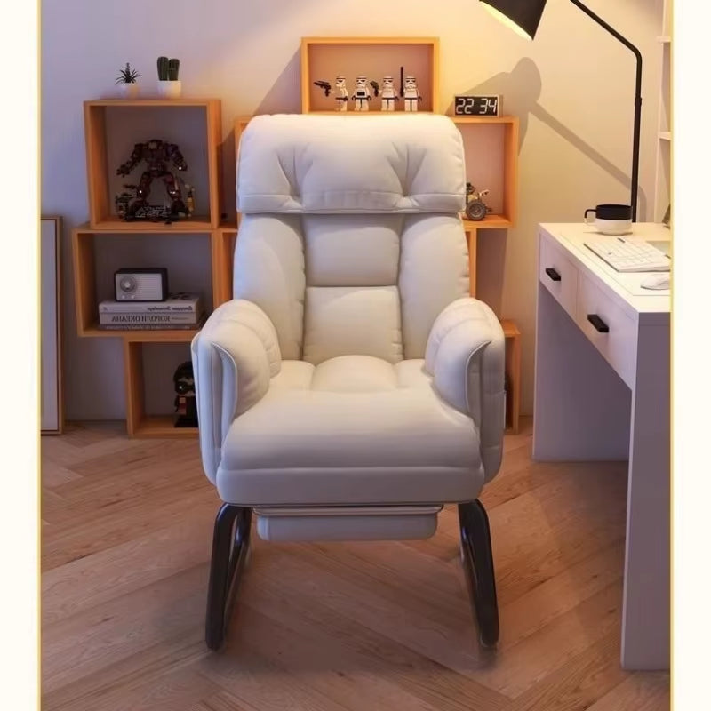 Home Multifunctional Office Computer Chair; Comfortable Seated Chair, Family Dormitory Arched Back Chair
