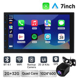 7 9 10 Inch 2Din Car Stereo with Wireless Carplay and Android Auto Car Radio with BT4.1 Backup Camera Mirror Link GPS Wifi FM AM
