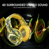 K1PRO Wired Gaming Headset for PS4 PC Xbox One PS5 Controller,Noise Cancelling over Ear Headphones with Adjustable Mic,Bass Surr