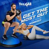Yes4All 880LBS Half Ball Balance Trainer, Pilates Balance & Stability Ball for Exercises, Home Gym