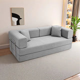 Foldable Sofa Bed with a Removable Backrest, an Oversized Floor Sofa That Works as a Two-Seater Perfect for Living Rooms.