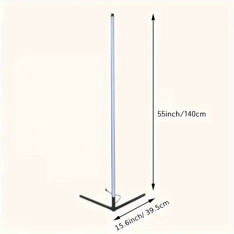 60-Inch RGB LED Corner Floor Lamp for Living Room, Bedroom, and Game Room