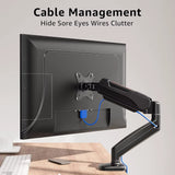 GMK914 Single Monitor Mount Stand Gas Spring Adjustable Arms with VESA 75/100Mm, 13-32 Inch Screen Compatibility