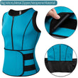 Men'S Body Shaper Waist Trainer Sauna Vest Double Belt Sweat Shirt Corset Top Abdomen Slimming Shapewear Fat Burn Fitness Suits