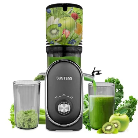 Cold Press Juicer Machine with 5.3 Feed Chute 50Oz Ccity 300W Slow Masticating Extractor for Whole Fruits and Vegetables Automa