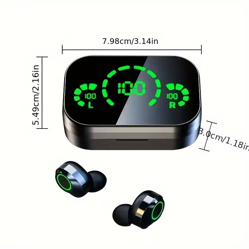 Wireless Headphones TWS Earphones Touch Control Noise Reduction Stereo Headsets Earbuds with Microphone