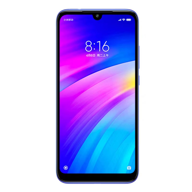 Redmi 7 Cellphone with Phone Case, Dual SIM Solt Cellphone Android Cell Phone Dual Camera Used Phone