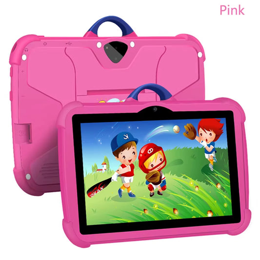 7-Inch Android 13 Kids Tablet PC with Quad-Core Processor, 4GB RAM, 64GB Storage - Affordable Educational Device with User-Friendly Design