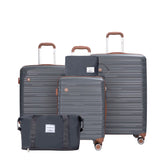 Luggage Sets 5 Piece,Suitcases with Double Spinner Wheels and TSA Lock,Hardcase 3 Set Luggage with Travel Duffle Bag