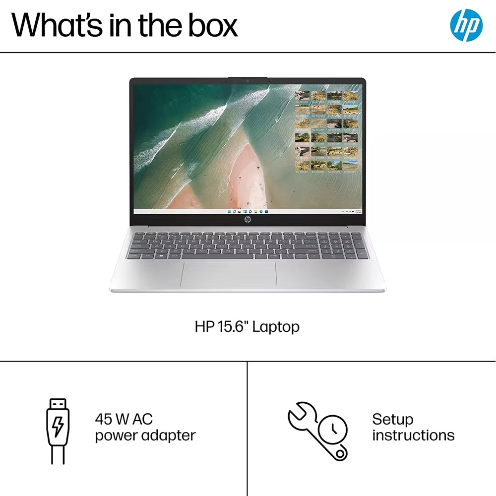 HP 15.6" Touchscreen Laptop,Business Laptop, Core I3-1315U,Up to 64GB RAM,2TB Ssd, UHD Graphics,Wifi 6E,Win 11,Silver