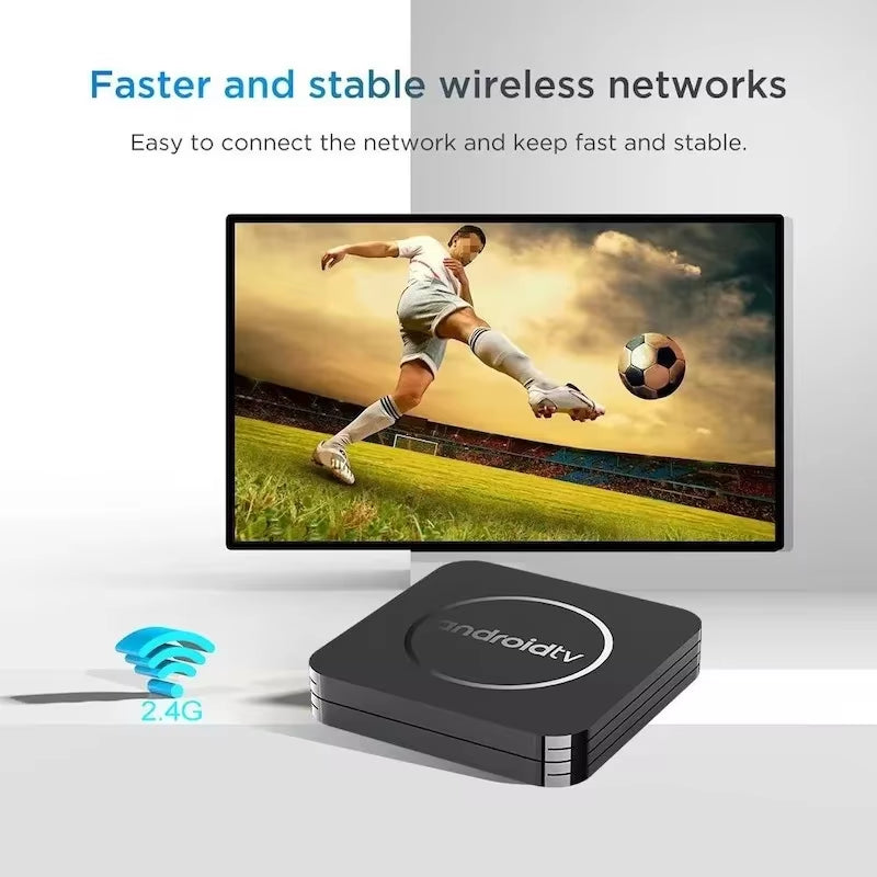 Q3 Android 14 TV Box 8K Set Top Box Allwinner H3 HD 4K 2.4G Wifi 4GB 64GB Smart Streaming Media Player Google Play Youtube