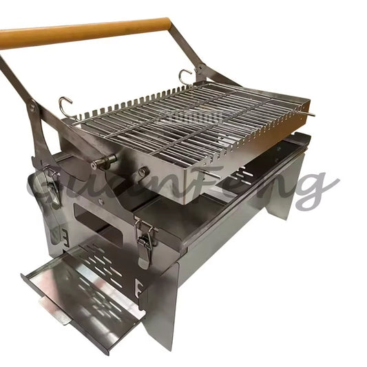 Flip Charcoal Barbecue Grill Household Outdoor Detachable Rotating Mesh Grill Kippengrill Electrisch