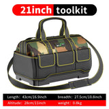 Large Soft-Sided Tool Bag with Reinforced Bottom - Spacious Multi-Pocket Design for Organizing Wrenches, Screwdrivers & Tools