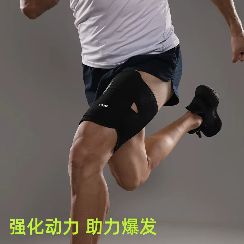 1 PCS Professional Sports Protection for Thighs Bi-Directional Adjustment Compression Stable Support Fitness Running Basketball