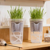 Transparent Flower Plant Pot Self Watering Planter Drainage Holes Seedling Propagation Container Household Garden Accessories