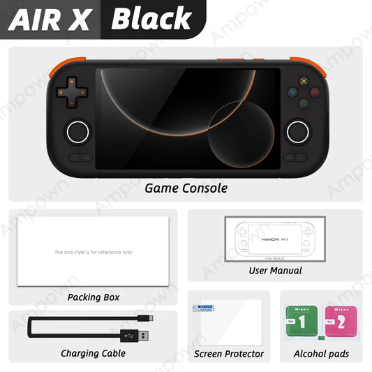 AIR X Handheld Game Console Qualcomm Snapdragon 662 5.5'' Touchscreen Android 14 Active Cooling Fan 15W Fast Charging RGB